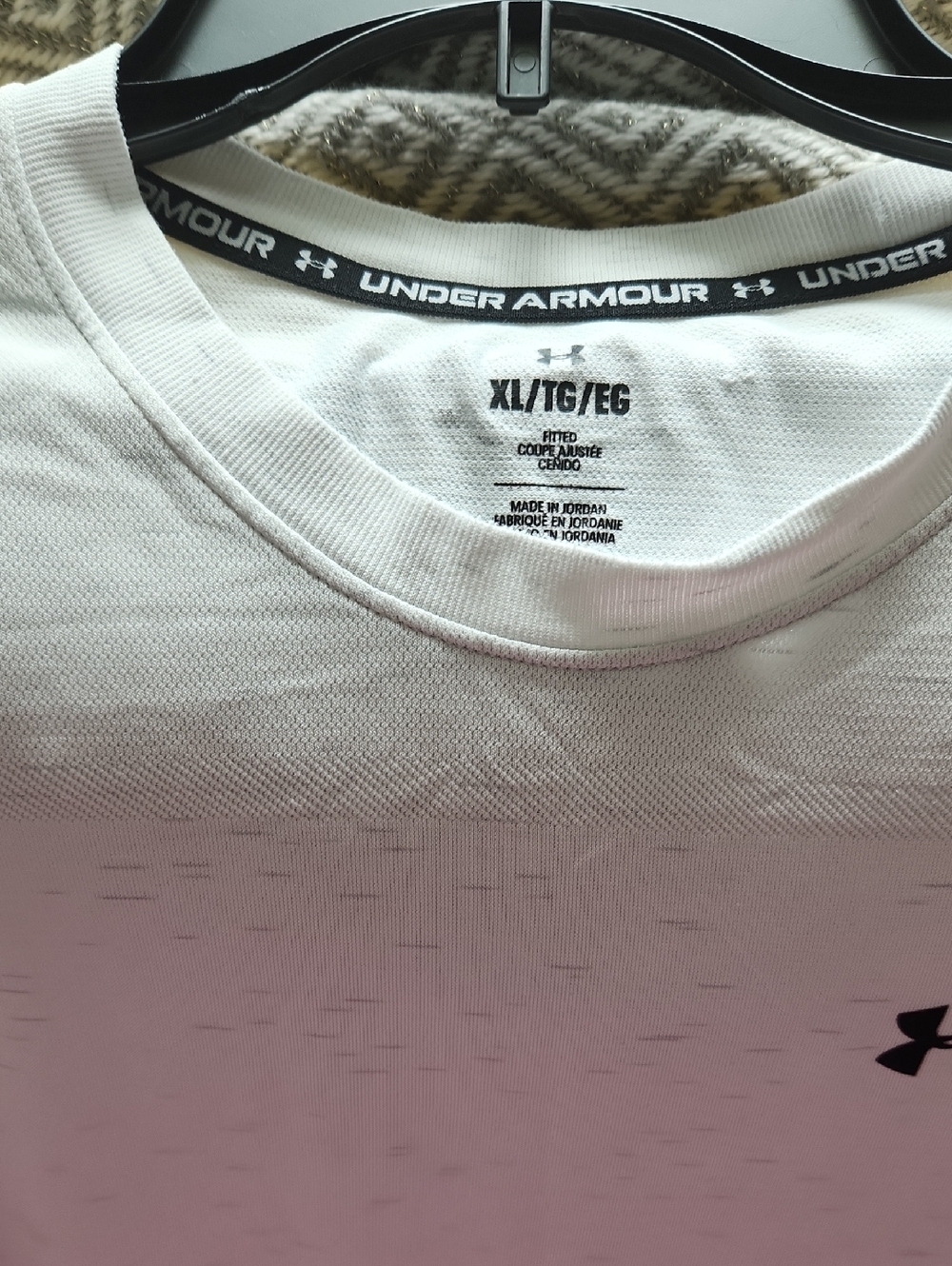 Under Armour White Athletic Crew Neck Tee